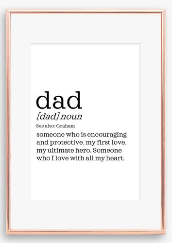 Dad Definition Print