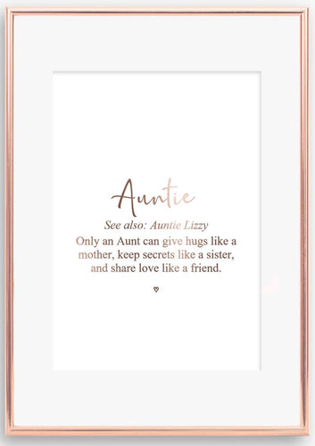 Personalised Auntie Print - v2