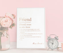 Load image into Gallery viewer, Personalised Friend Print