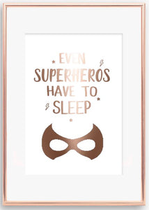 Even superhero's have to sleep