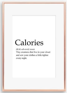 Calories Print