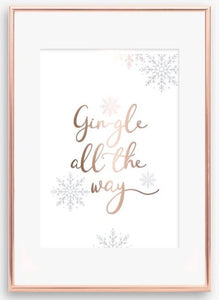 Gin-gle all the way foil print