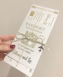 Boarding Pass & Passport Invites