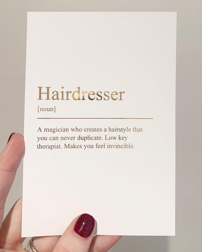 Hairdresser Print