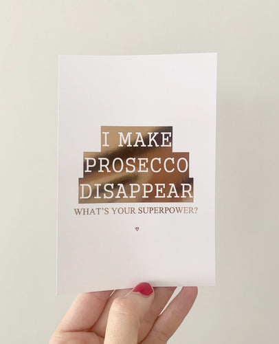 I make prosecco disappear