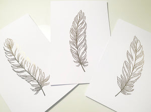 Feather Print Trio