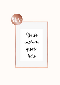 Your custom quote - Font 1