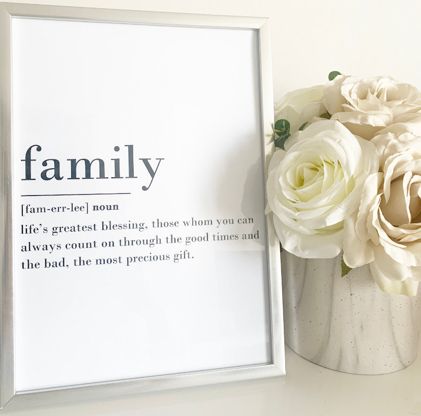 Family Definition Print - V2