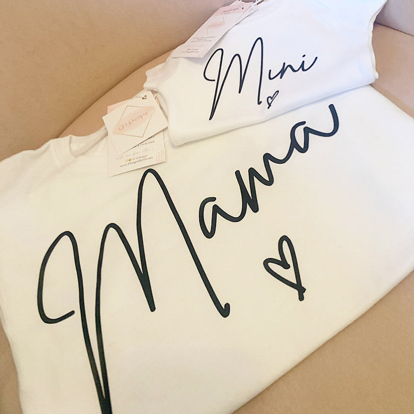 Mama & Mini Tshirt & Babygrow Combo