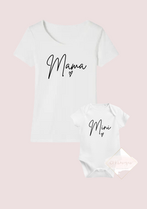 Mama & Mini Tshirt & Babygrow Combo