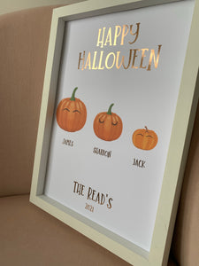 Happy Halloween Family Print