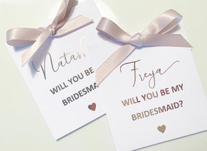 Will you be my bridesmaid? Mini print