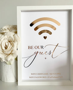 Be our Guest Wifi Print - V3
