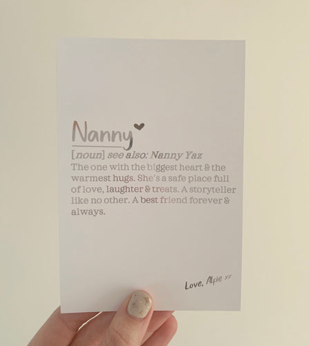 Nanny Print