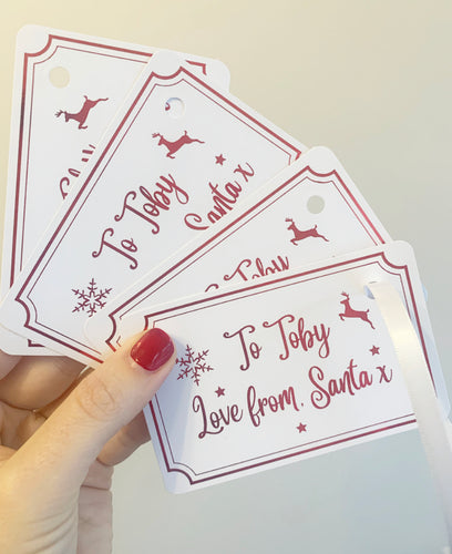 Love from Santa Tags (set of 4)