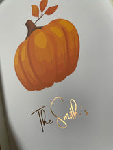 Load image into Gallery viewer, Personalised Pumpkin Halloween Print