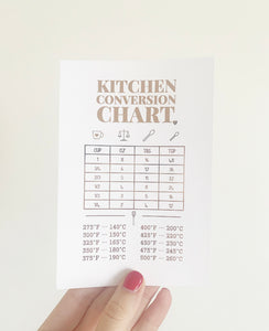Kitchen conversion chart