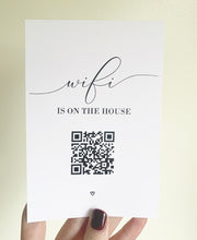 Load image into Gallery viewer, WiFi is on the house with QR code
