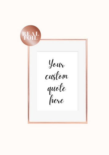 Your custom quote - Font 3