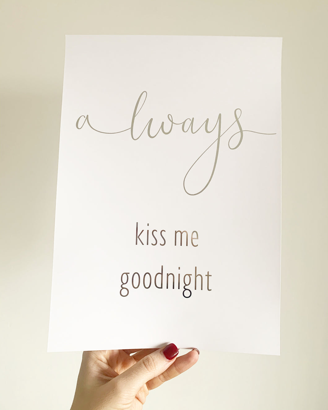 Always kiss me goodnight v2