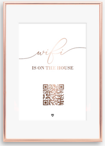 WiFi is on the house with QR code