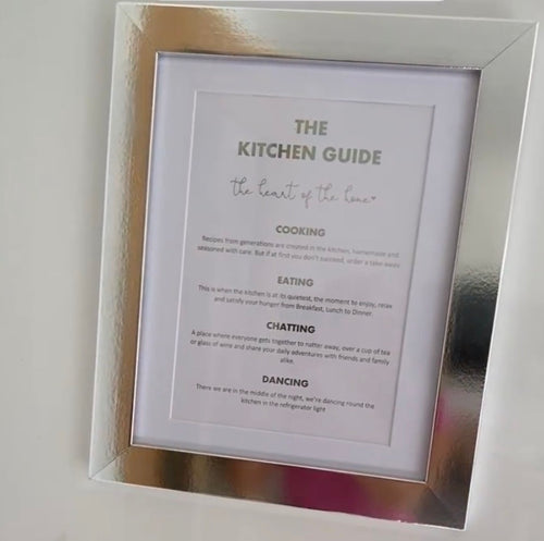 The Kitchen Guide Foil Print