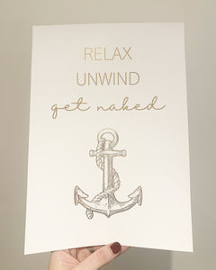 Relax, Unwind, Get Naked - Anchor