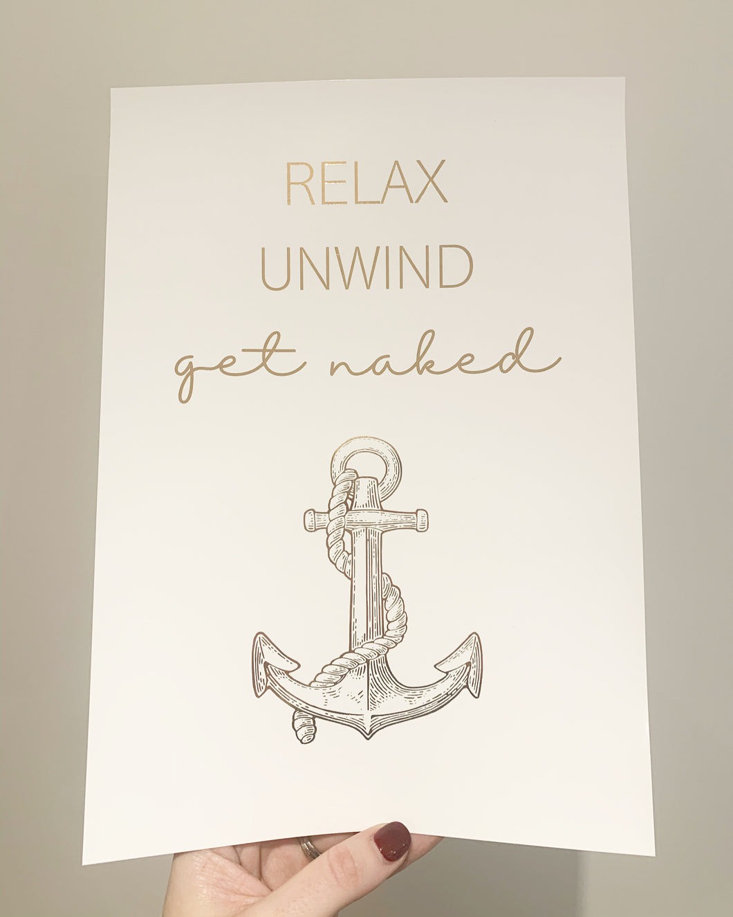 Relax, Unwind, Get Naked - Anchor