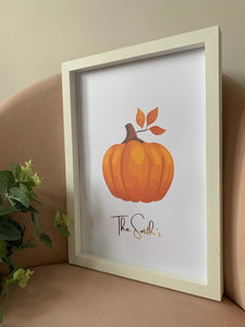 Personalised Pumpkin Halloween Print