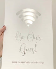 Load image into Gallery viewer, Be our Guest Wifi Print - V2