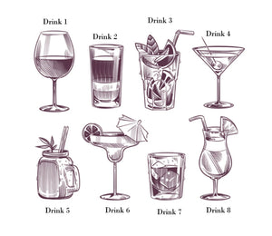 Classic cocktail menu