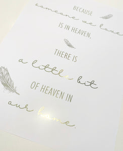 Heaven in our home print