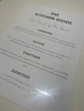 Load image into Gallery viewer, The Kitchen Guide Foil Print