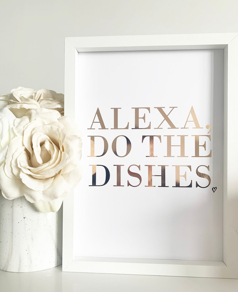 Alexa do the dishes
