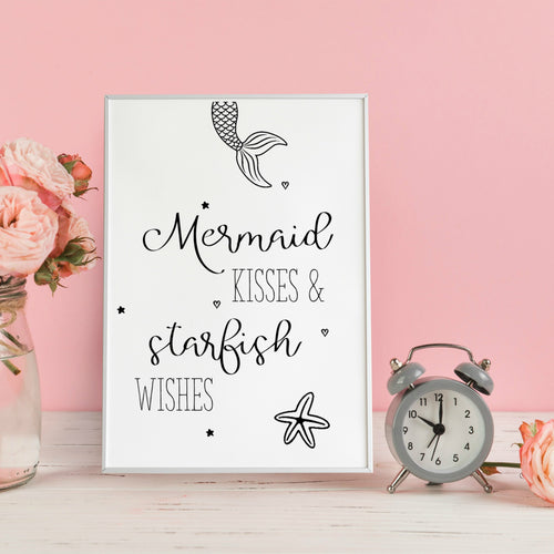 Mermaid kisses and starfish wishes