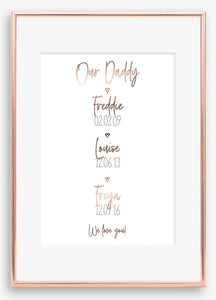 Our Daddy Print