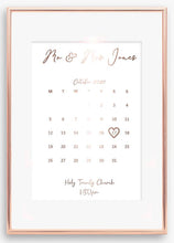 Load image into Gallery viewer, Wedding Anniversary / Date Print
