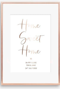 Home Sweet Home New Home Print